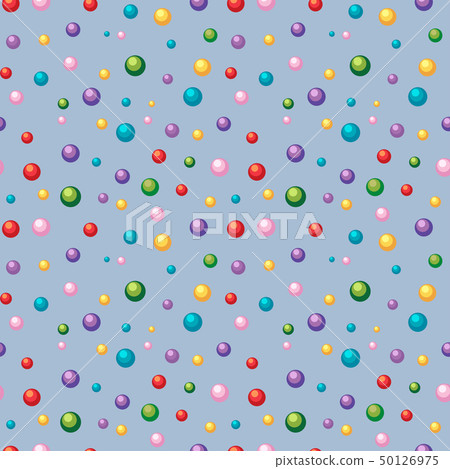 Seamless background template with colorful balls Seamless background template with colorful balls 50126975