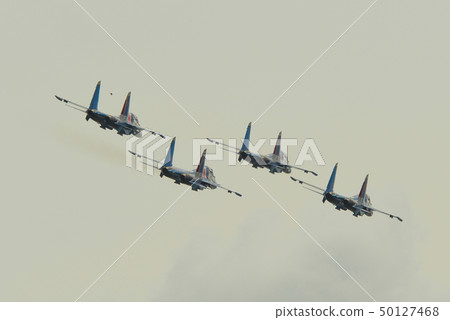Su-30SM fighter jets flying in the sky 50127468