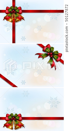 Background templates with red ribbons 50127872