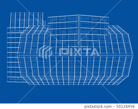 House sketch. Vector rendering of 3d 50128456