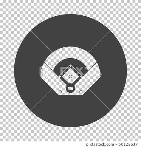 Baseball field aerial view icon 50128637