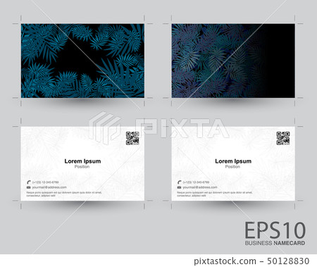 Tropical dark blue leaf pattern background Tropical dark blue leaf pattern background 50128830