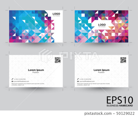 Abstract colorful namecard template background. 50129022