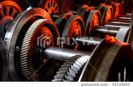 New train wheels on the factory 50130093