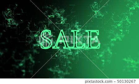 Digital network. Sign "Sale" Digital network. Sign "Sale" 50130267