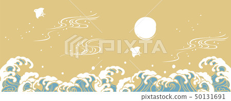 波水平海報 50131691
