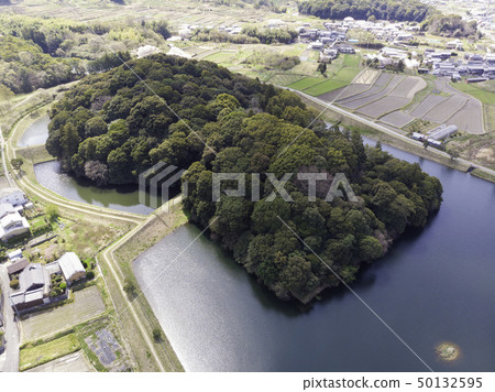 [Nara Prefecture] Aerial view of Andoyama Tumulus 50132595