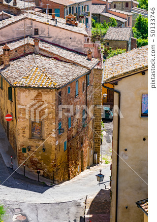 Cityscape of a medieval and Renaissance hill town  50133746