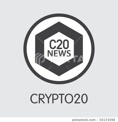 C20 - Crypto20. The Icon of Money or Market Emblem. 50135098