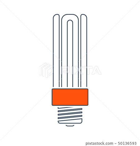 Energy Saving Light Bulb Icon - Stock Illustration [50136593] - PIXTA