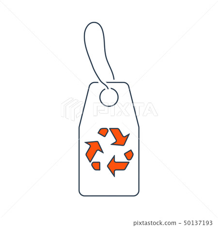 Tag With Recycle Sign Icon Tag With Recycle Sign Icon 50137193