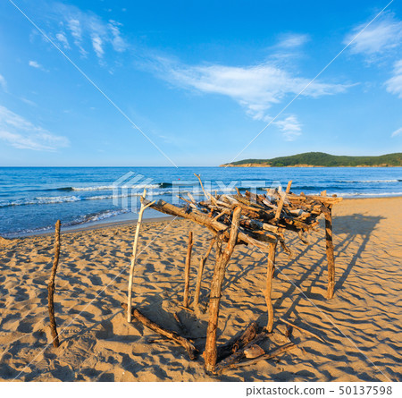 Summer sandy beach in Bulgaria. Summer sandy beach in Bulgaria. 50137598