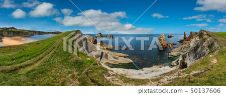 Atlantic Ocean coastline landscape. 50137606