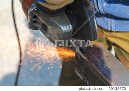 Cutting steel heavy industry by electric flex Cutting steel heavy industry by electric flex 50138370