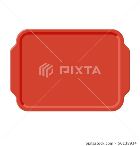 Top view of empty plastic tray, Top view of empty plastic tray, 50138934