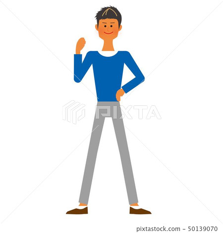 Positive male whole body Positive male whole body 50139070