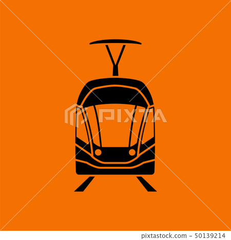 Tram icon front view Tram icon front view 50139214