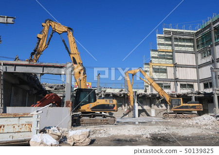 Site of demolition work 50139825