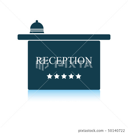 Hotel reception desk icon Hotel reception desk icon 50140722