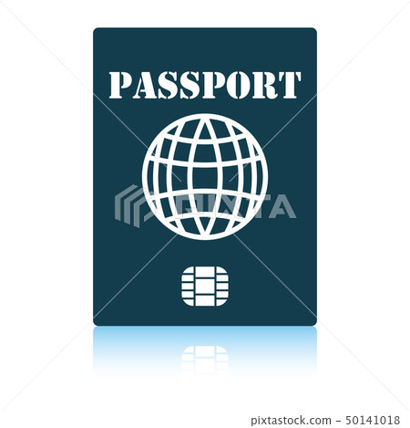 Passport with chip icon Passport with chip icon 50141018
