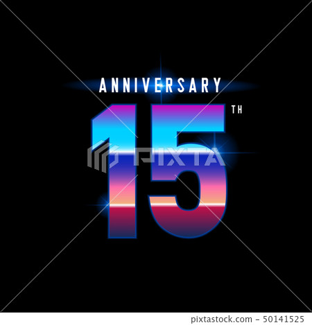15 years anniversary celebration logotype. 15 years anniversary celebration logotype. 50141525