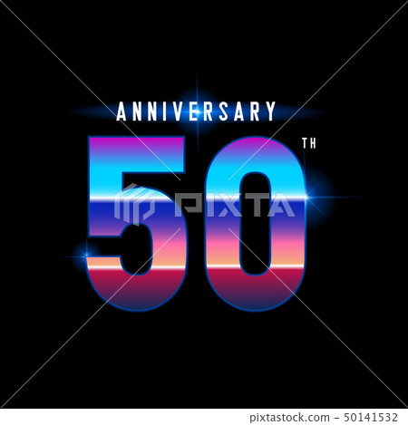 50 years anniversary celebration logotype. 50141532
