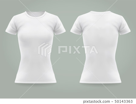 Closeup of realistic woman or 3d women t-shirt 50143363