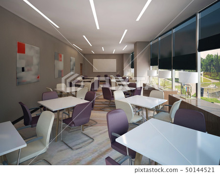 Modern negotiations room 50144521
