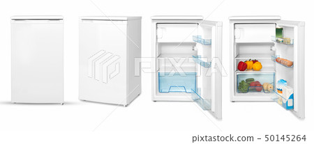 household refrigerator on a white background 50145264
