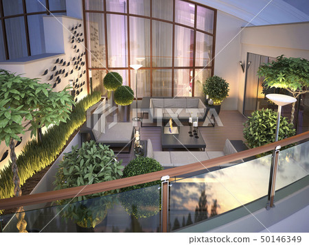 roof - terrace in a modern style roof - terrace in a modern style 50146349