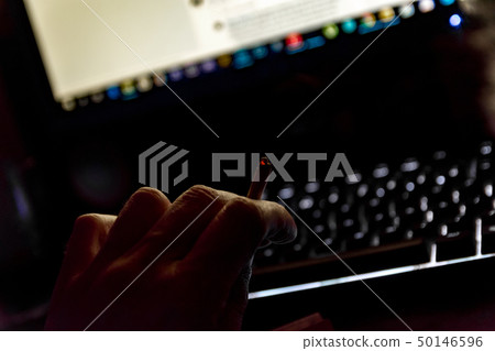 male hand holding a cigarette 50146596