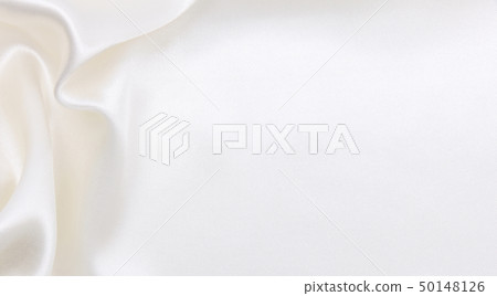 Smooth elegant white silk or satin luxury cloth 50148126