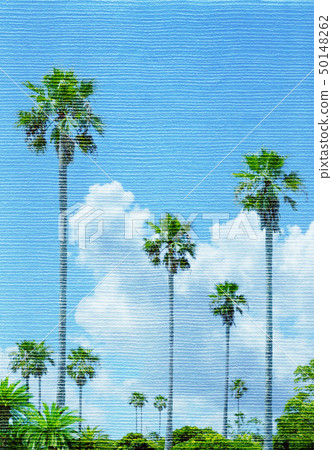 Palm tree, southern country, photo art 50148262