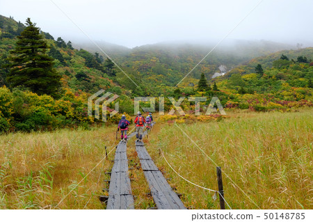 Mt. Kurikoma登山Sukawa路線的登山人 50148785