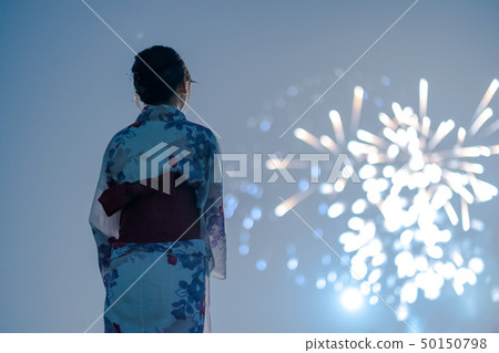 Fireworks and Yukata 50150798