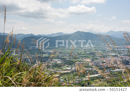 cityscape of Puli township with clouds under sky 50151427