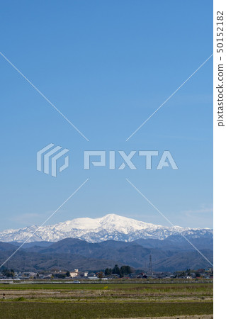 白山和塔巴塔的遠景（來自石川縣長野縣能美市）2019年4月 50152182