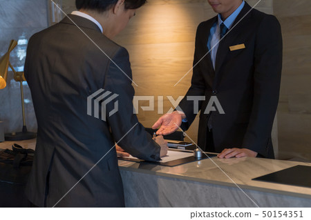 Businessman, Business trip, Reception, Check in 50154351