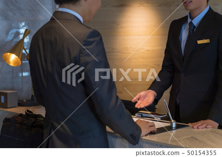 Businessman, Business trip, Reception, Check in Businessman, Business trip, Reception, Check in 50154355