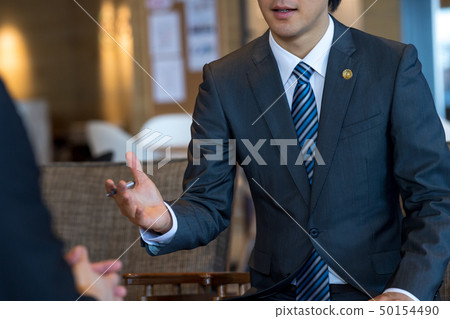 Businessman, lawyer, consultation Businessman, lawyer, consultation 50154490