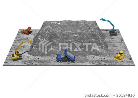 Left soil gravel sand construction generated soil 50154930