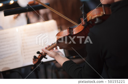 violin at a concert 50155221