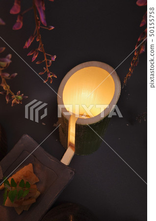Bamboo bamboo lantern and Fuji flower Bamboo bamboo lantern and Fuji flower 50155758