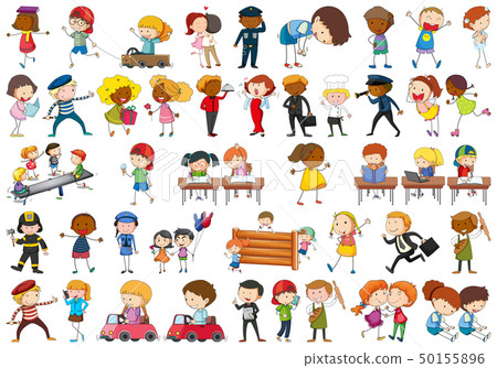 Set of children character Set of children character 50155896