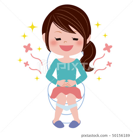 A woman who was refreshed in the bathroom 50156189