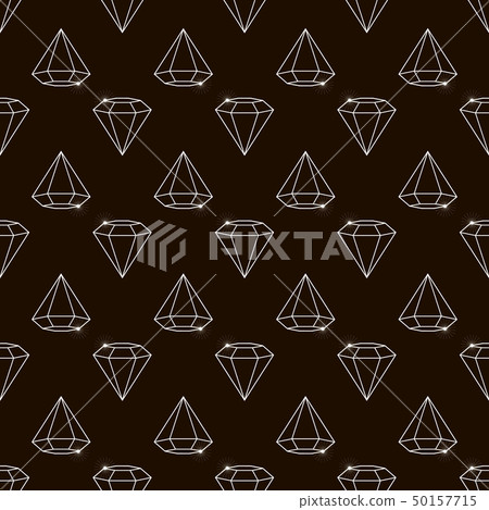 Outline Vector seamless retro pattern, with 50157715