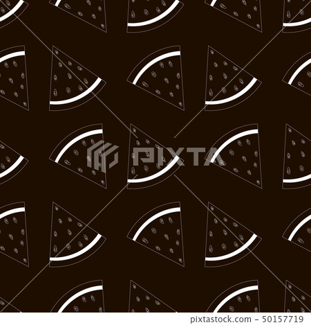 Abstract outline Watermelons pattern. Seamless Abstract outline Watermelons pattern. Seamless 50157719
