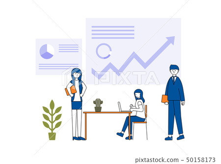 職場會議,聊天,討論, 50158173
