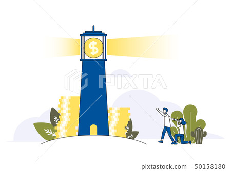 Money beacon, pursuit, goal, work 50158180