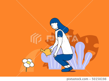 澆水的生活和關心自然 澆水的生活和關心自然 50158198